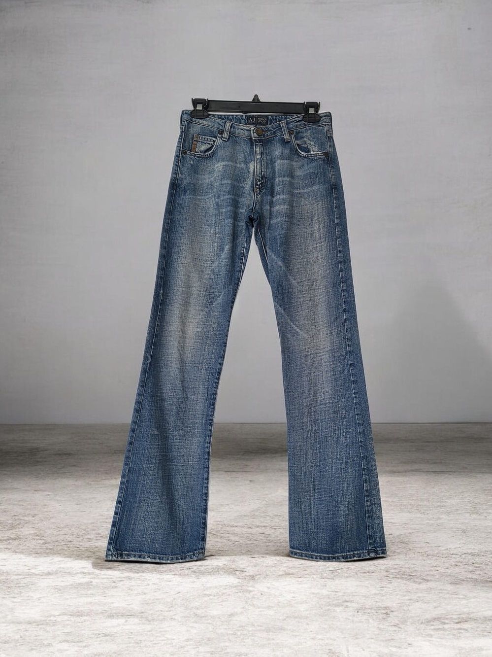 Armani Jeans Light Blue Distressed Denim Waistband